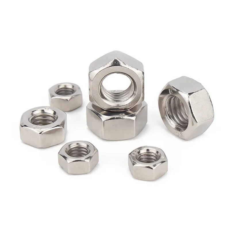 M7 Nuts Hex Hexagon Nickel Or Zinc Plated Or Stainless Steel 304 Or Brass