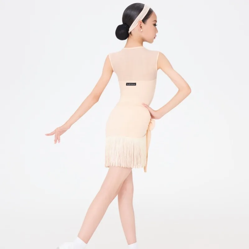 

UK Latin Dance Wrap Skirt: Sharp Silver Label Versatile One-Piece Fringe Hem Half Skirt for Spring Summer Ballroom dance costume