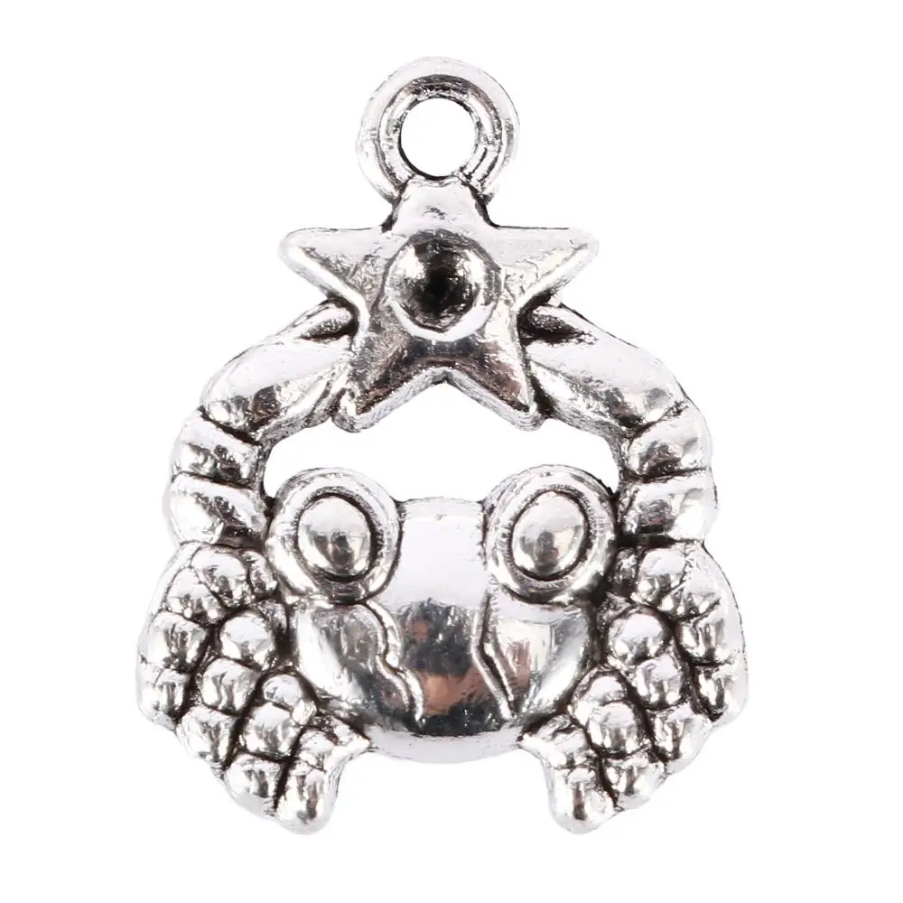 12 Teile/satz Tibetischen Silber Mixed Sternzeichen Charm Anhänger für Schmuck Machen Zubehör Baumeln Perlen