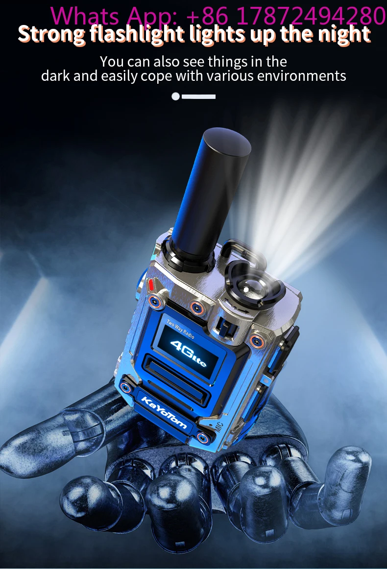 M08 Global Unlimited Range Walkie Talkie, 4G POC Radio Communication