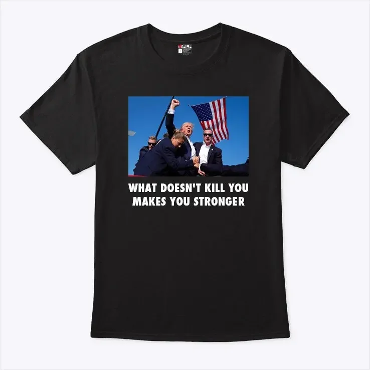 2024 Donald Trump Rallye Shooter USA Cosplay T-Shirt Männer Frauen neue lustige T-Shirt Zubehör Kostüme