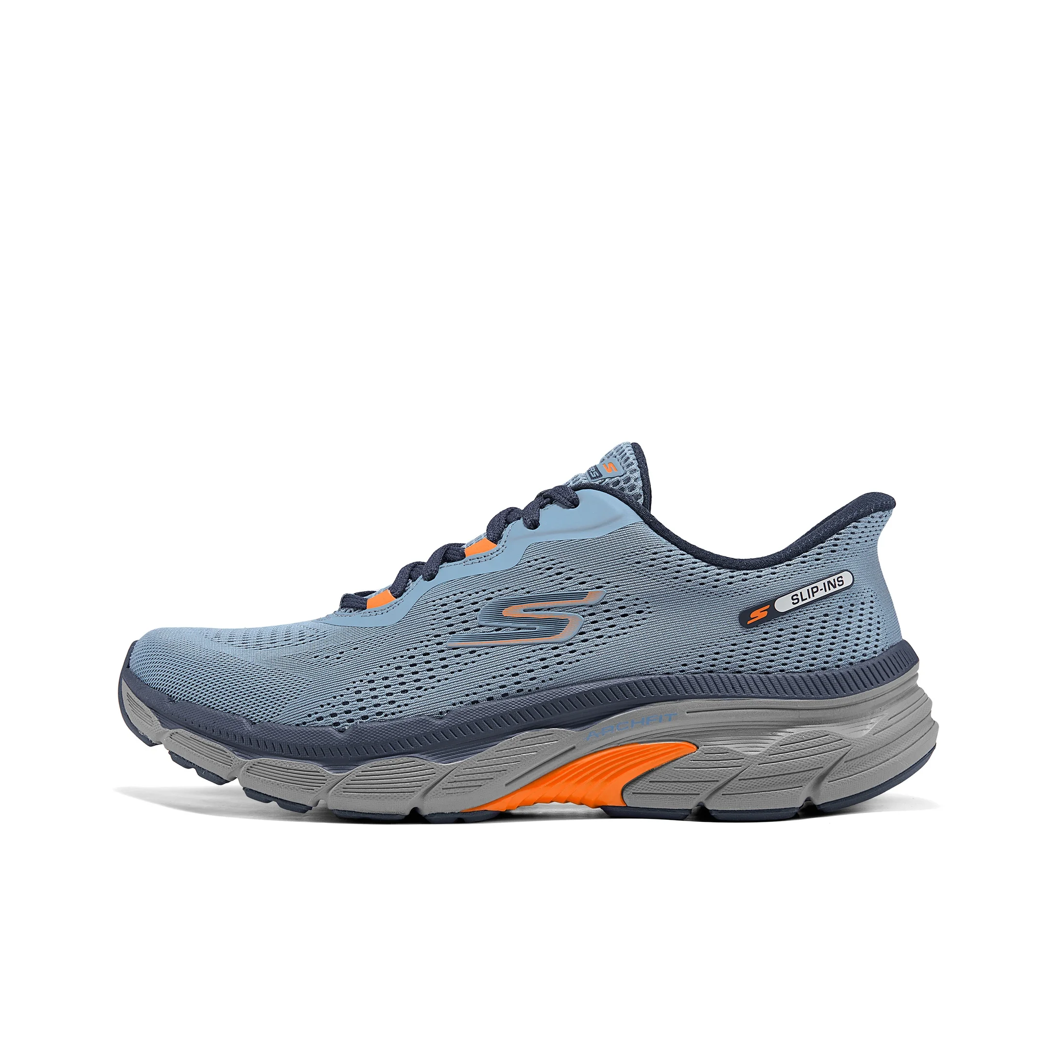 Skechers MEN'S GO Abrasion Resistant Breathable Low top Running Shoes Men's Marine Blue 221101-NVOR