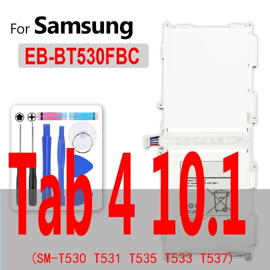 Battery For Samsung Galaxy Note 8.0 10.1 12.2 Pro/Tab 2 3 4 7.0 Lite Edition SM T530 T531 P600 N8010 N8020 P3110 T310 T311 T315