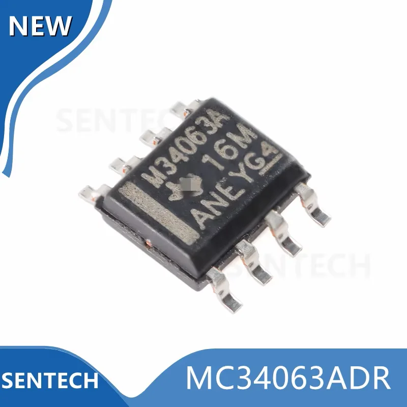 10Pcs/Lot New Original MC34063ADR SOIC-8 (M34063A) 1.5A peak boost/buck/reverse switching regulator