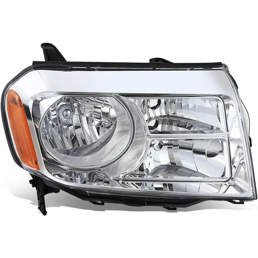 

Factory Style Halogen Headlight Assembly for Honda Pilot 20122015 Passenger Right Side with Chrome Housing and Amber Corner Lig