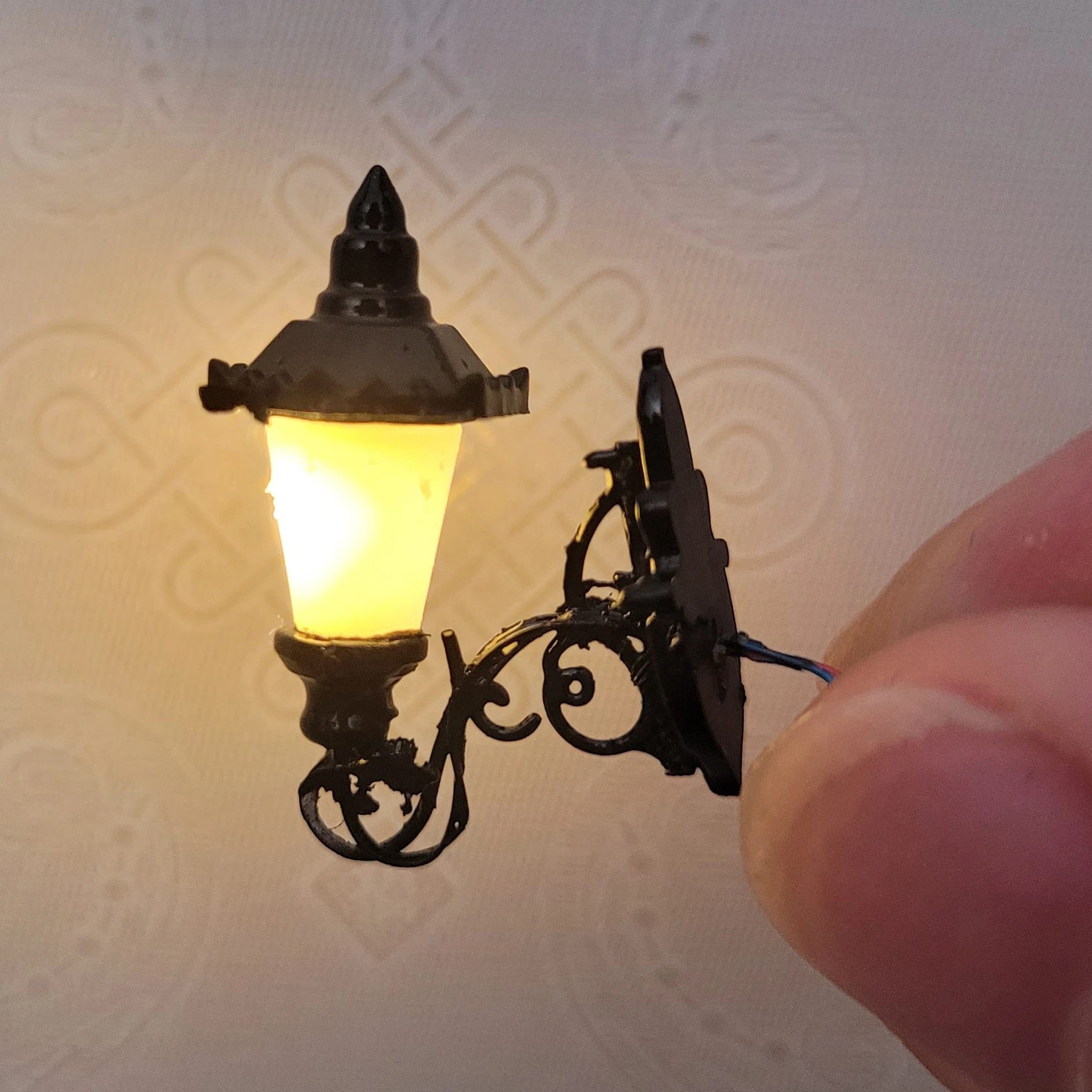 10PCS 1:87 Ho Scale 3V Wall Mount Lamps Gooseneck Light Model Making Park Lamps/train/railroad Layout