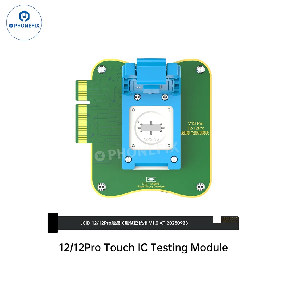 JCID V1S Pro Touch IC Test Module with Extension Cable for iPhone 12-16 Pro Max Short Circuit Leakage Current Detection Repair
