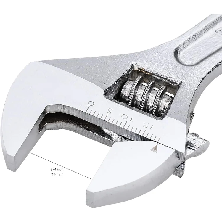 

Hot Sale 2pcs Short Handle Adjustable Spanner Kit 4.5In & 5.5In Universal CRV Wrench for Repair Use