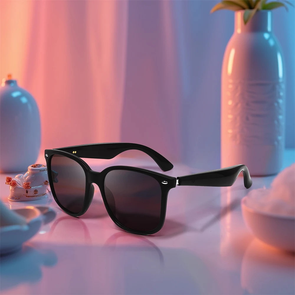 GY500 Smart Wearable Headset AI Translation UV Protection 100+ Language Wireless Audio Glasses Smart Glasses