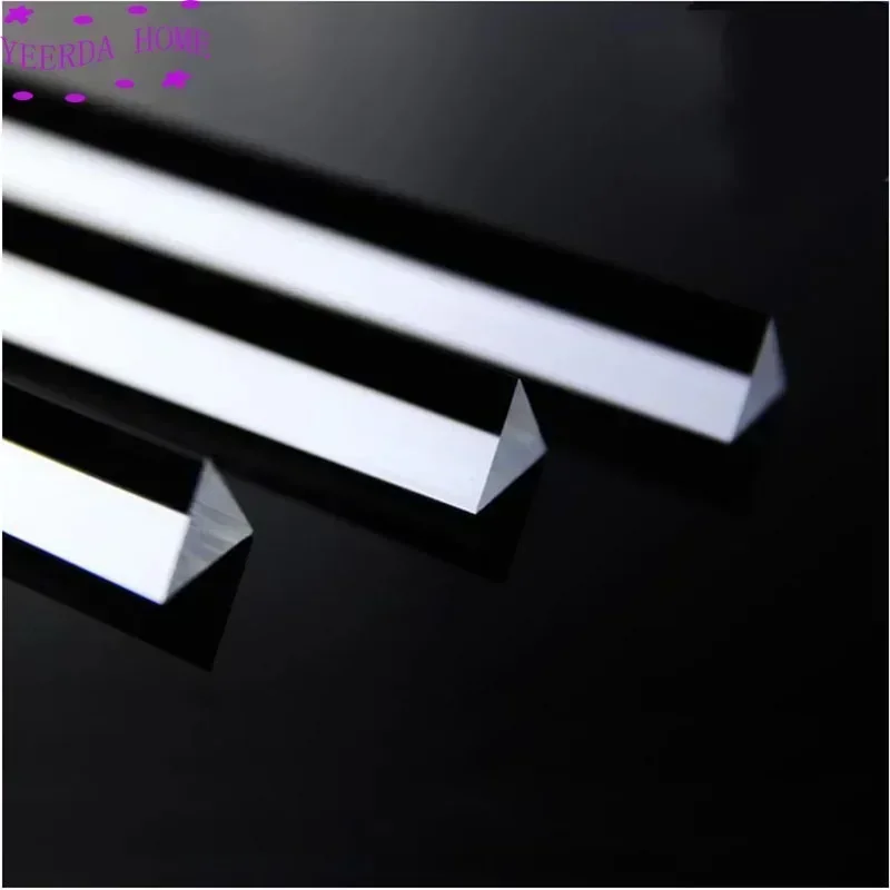 All-size Acrylic triangle bar strip solid wand transparent plexiglass rod right triangle PMMA Light guide column stick c