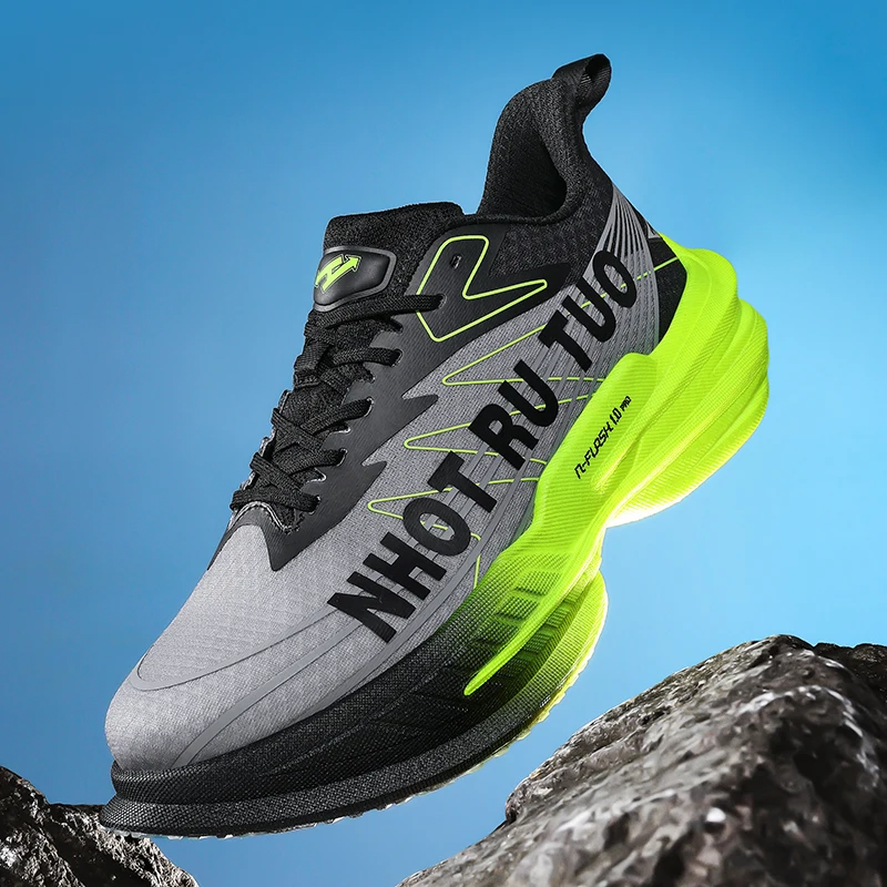 

Men Running Shoes Non-Slip Outdoor Trainer Jogging Breathable Casual shoes Cushioning Walking Race Sneakers Mesh Off-road Shoes