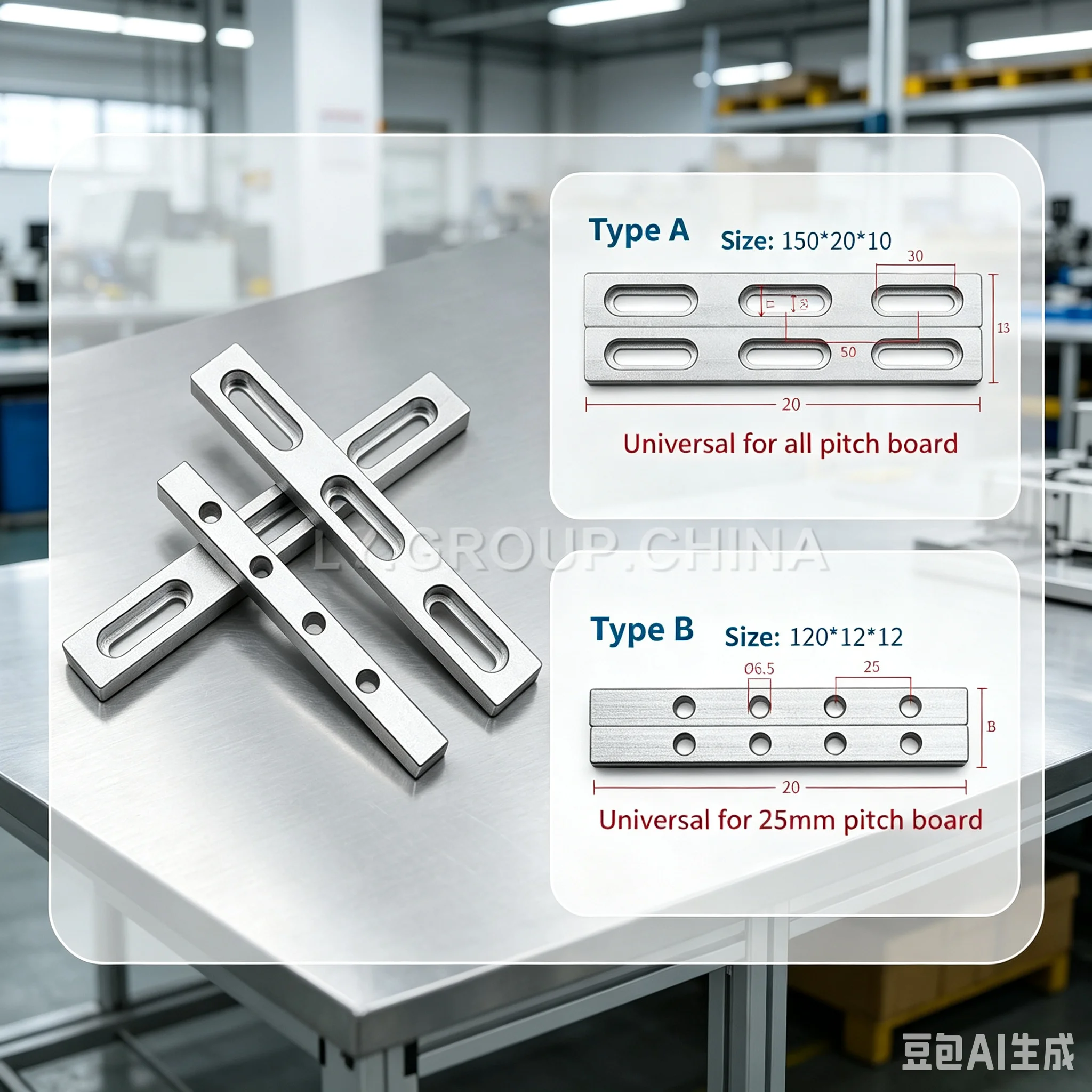 Fiber Laser Marking Engraving Machine Position Lock Bar Aluminum Align Jig Fixed Clamp Type A B Equipped With M6 Screws Workpiec