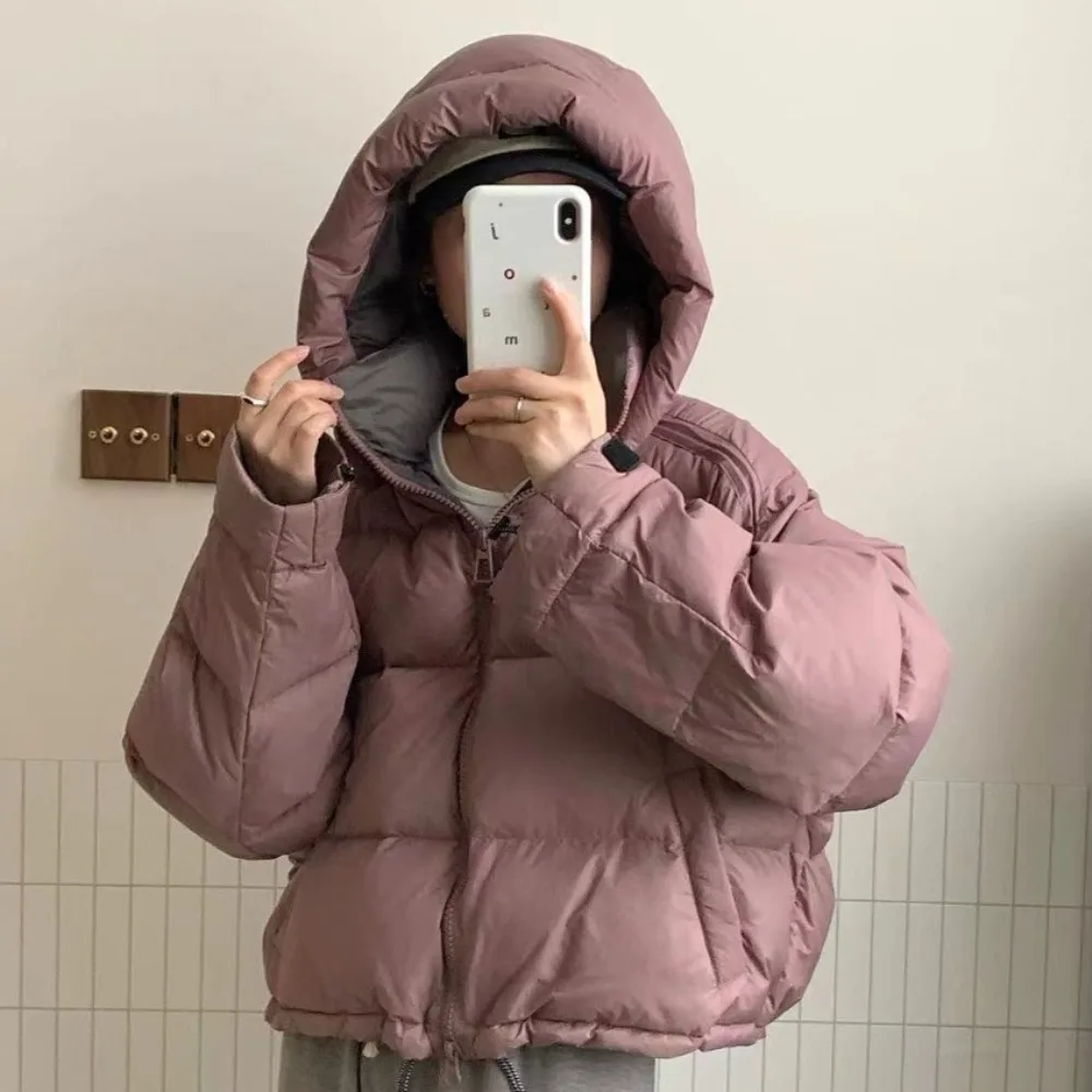 

CXFS Лидер продаж Parker модное толстое теплое белое пальто на утином пуху женская новая зимняя одежда свободная короткая куртка-пуховик с капюшоном женская