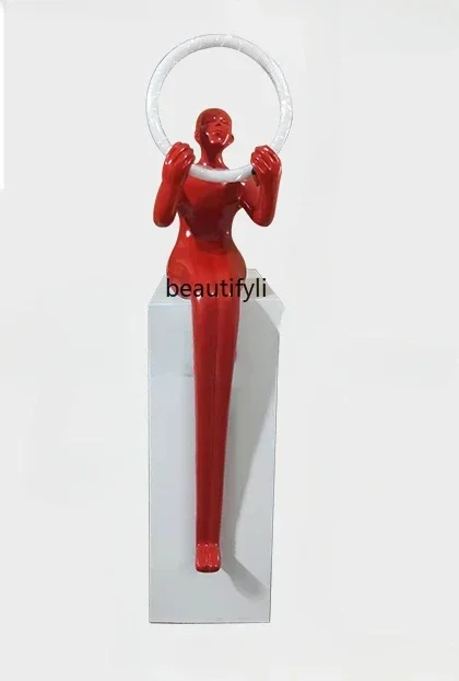 A139 Creative Human-Shaped Art Sculpture Home Beauty Shop Club Large Figure Decoration Living Room Hallway Decoration