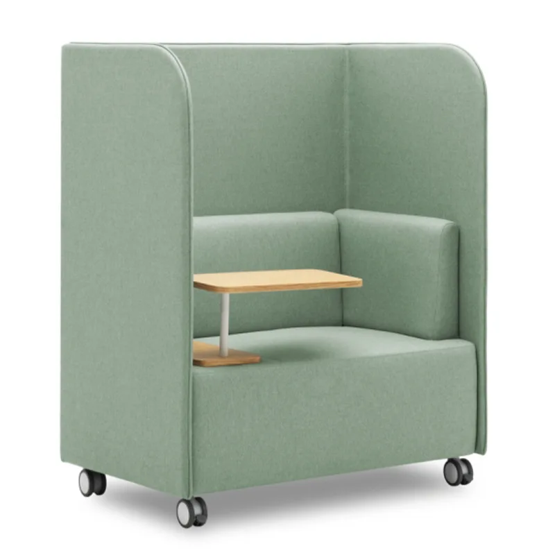 

Single and double meeting negotiation combination fabric sofa semi-closed group discussion training learning writing board sofa