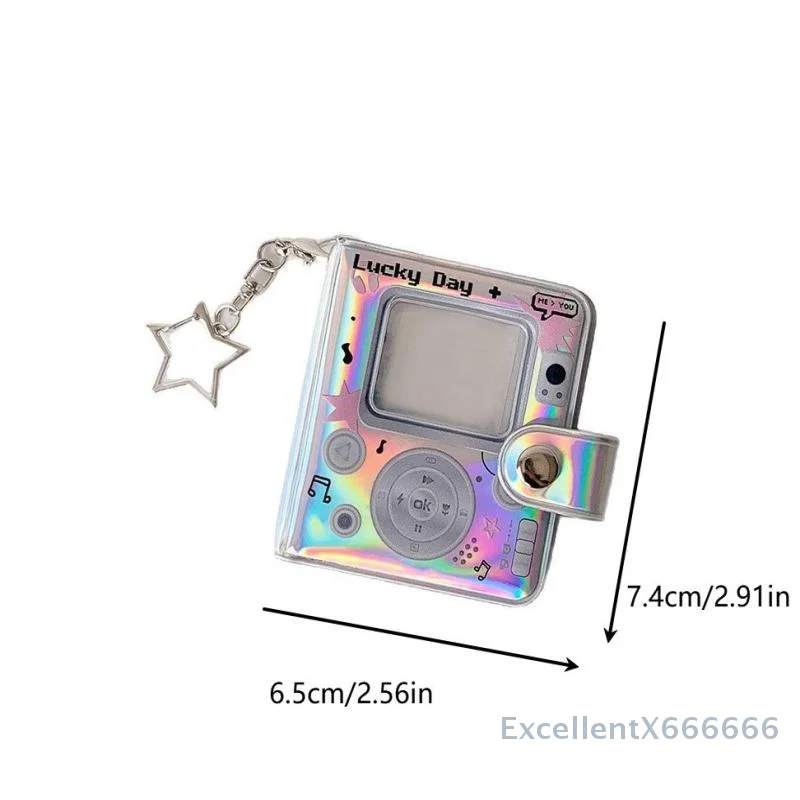 Photo Album Laser Miniature Truck Card Collector 3 Inches with Vibrant Color & Key Pendant