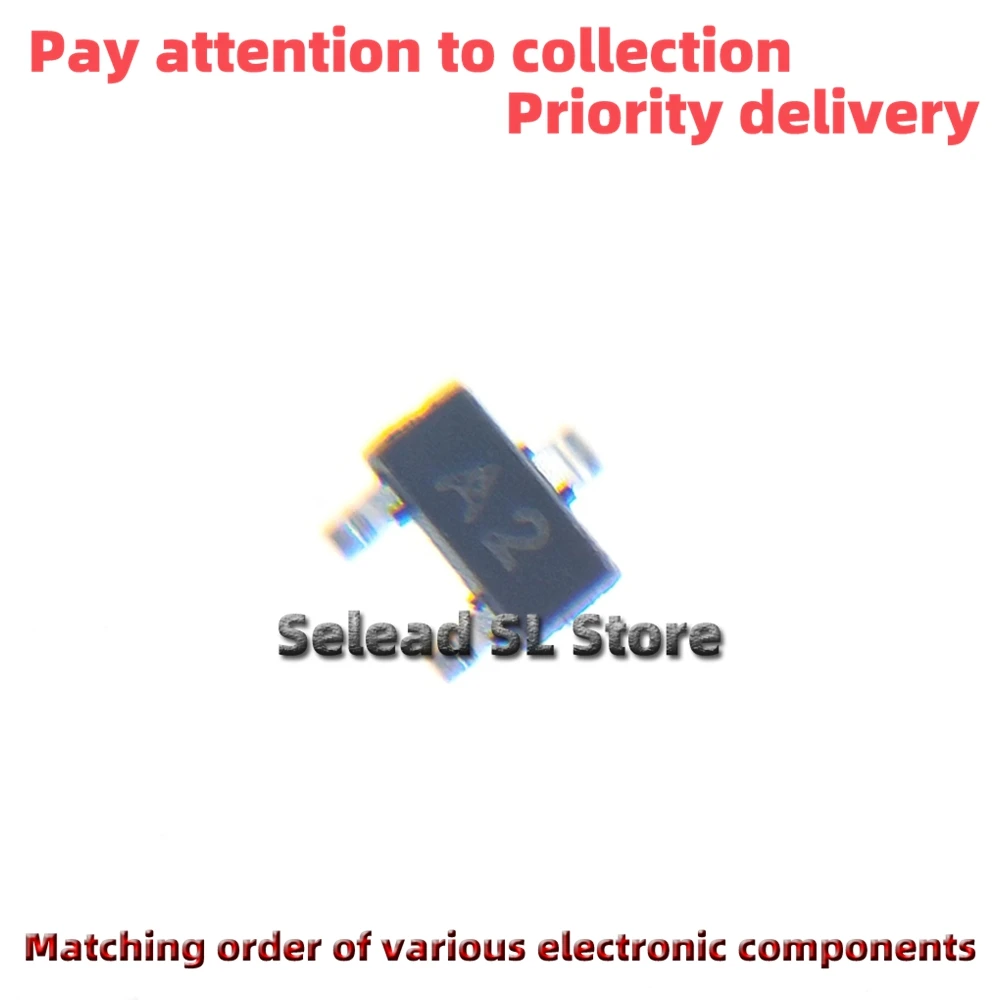 Novo original 50 peças/pacote esdalc6v1p3 serigrafia: a2 sot-663 novo diodo de proteção eletrostática esd/tvs