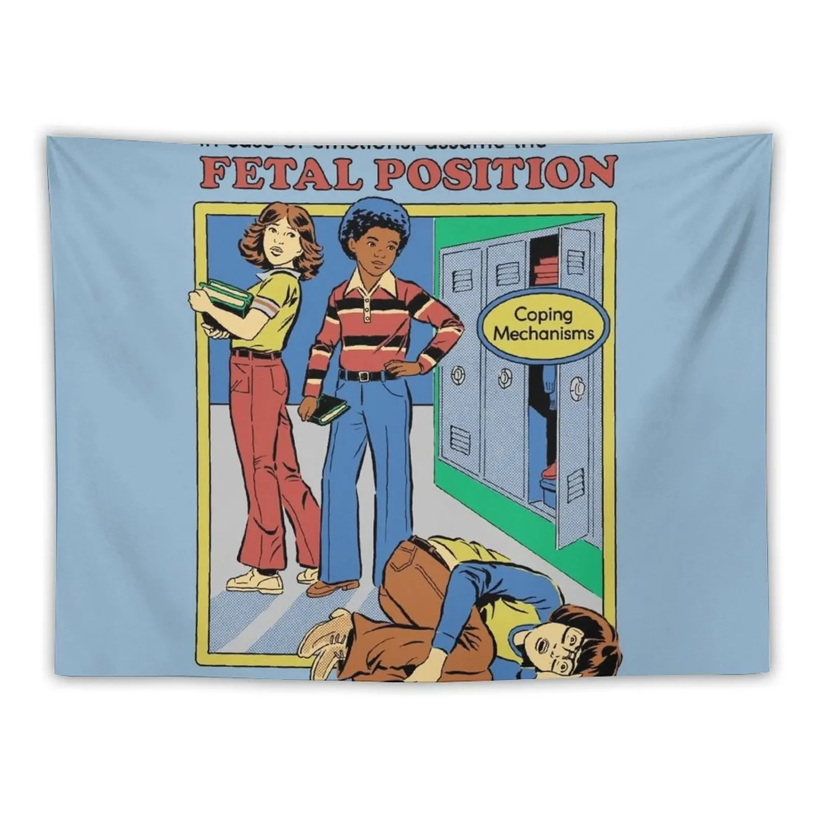 

Assume the Fetal Position Tapestry Room Aesthetic Home And Comfort Decor Tapestry