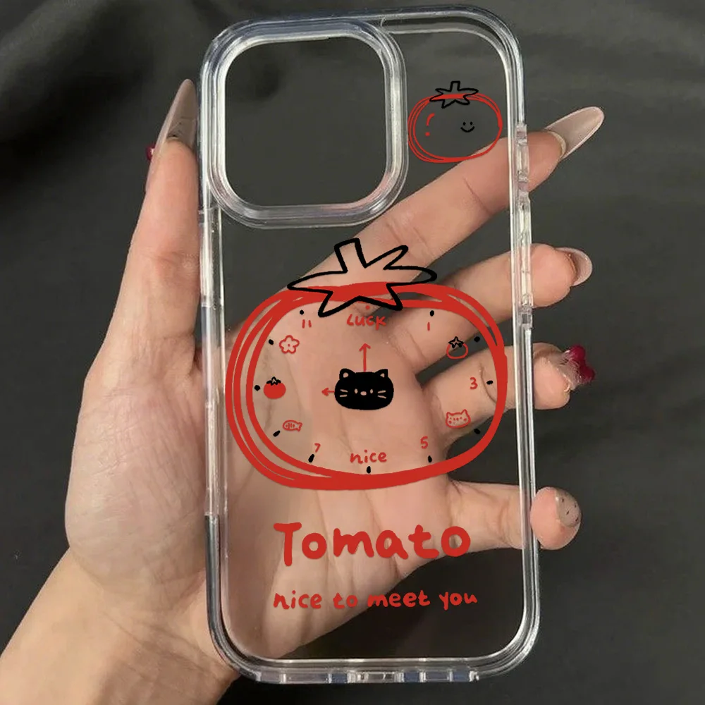 حافظة لهاتف آيفون 17 Air 16 Pro Max 15 14 Plus 13 12 Mini 11 Pro غطاء خلفي من السيليكون المقاوم للصدمات على الطراز الكوري