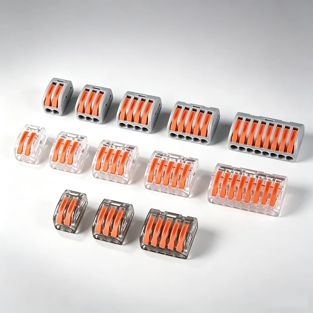 10/30/50PCS Mini Wire Electrical Connector LED Light Quick Connectors Universal Compact Conductor Push-in 2 Pin Terminal Blocks