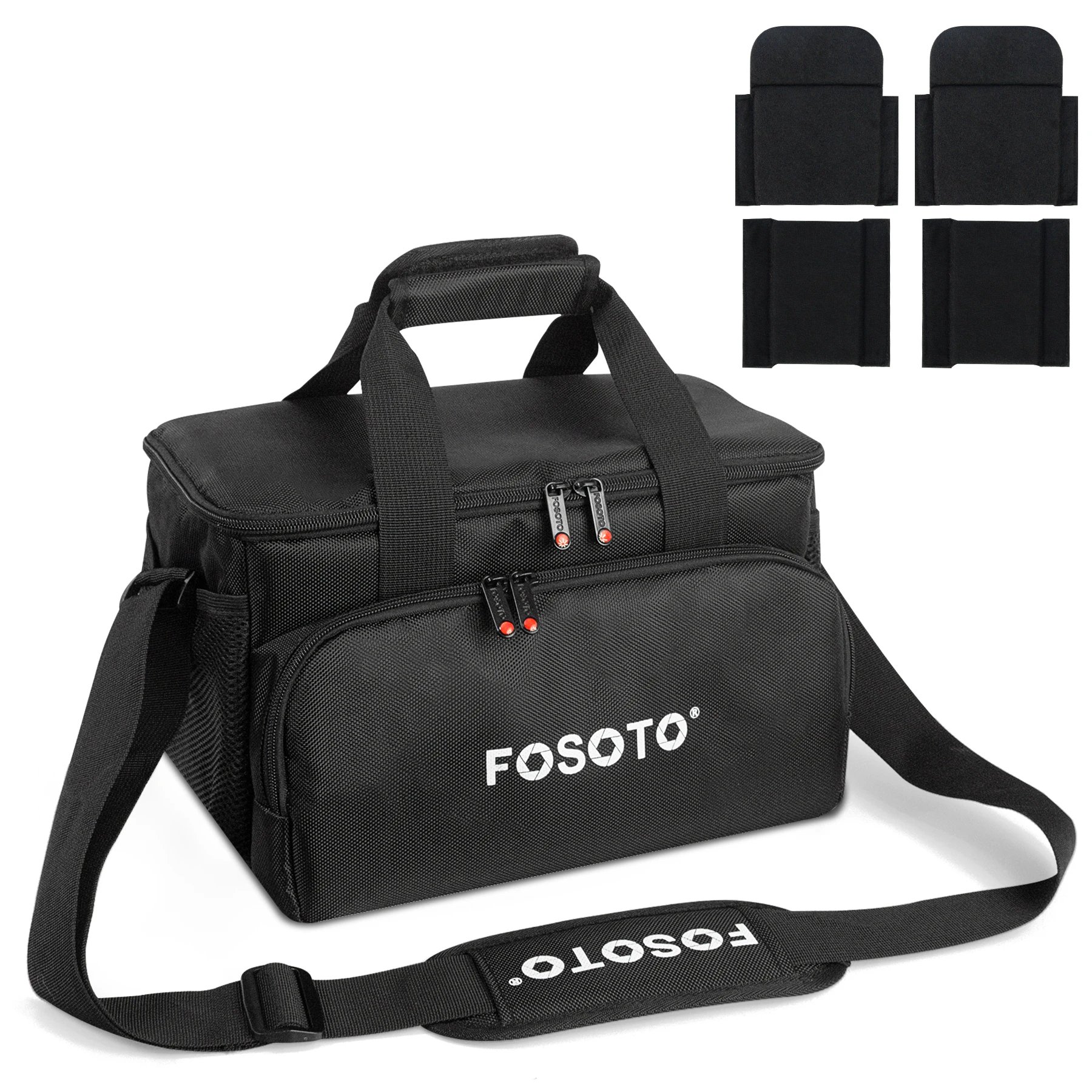 Fosoto Portable Professional Camera Bag Carrying Shoulder Bags for Canon Accessories Sony a6000  a7 iii Nikon Instax Powershot