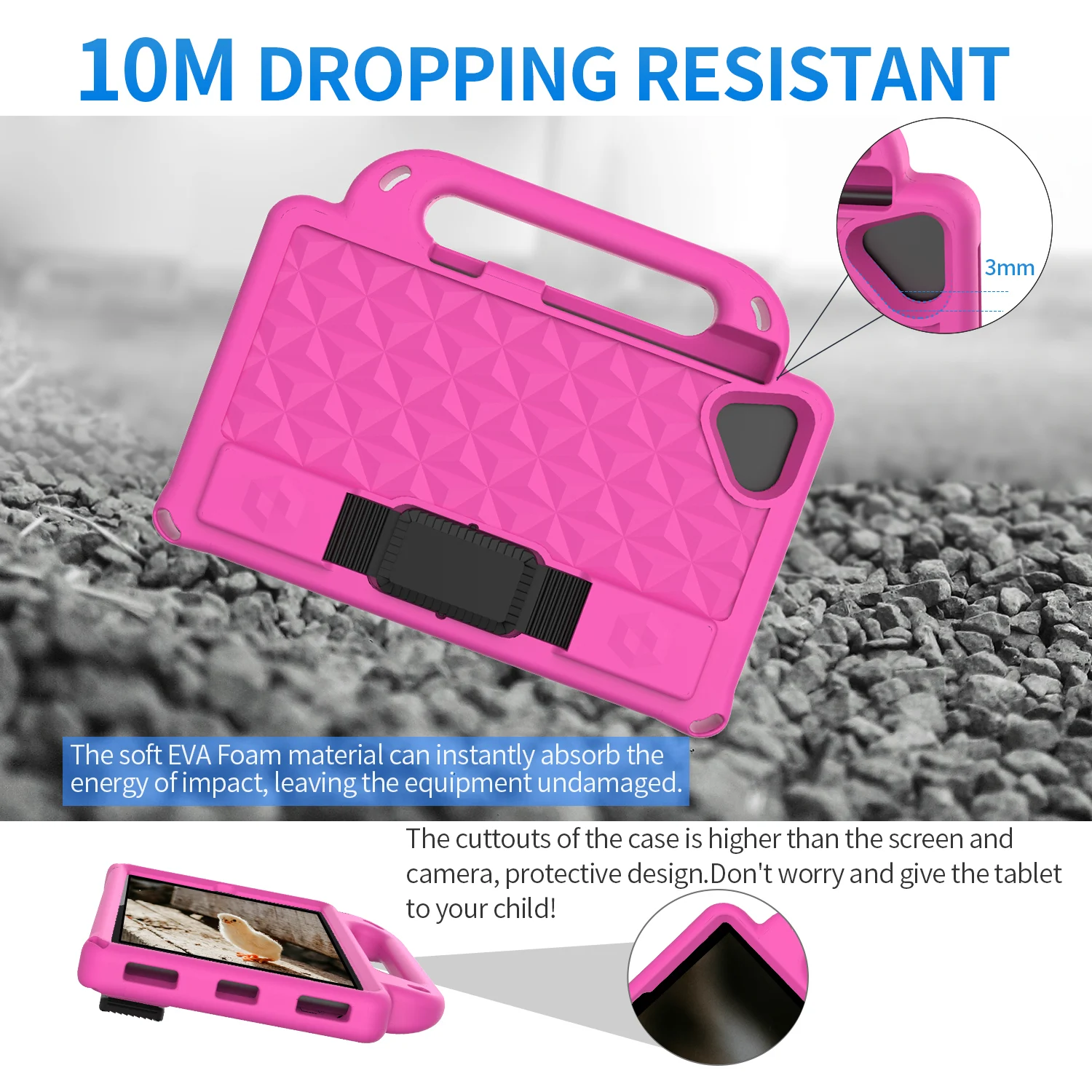 For Lenovo Tab M8 4rd Gen TB-300FU 8506F 8705F M10 Plus K10 Tablet Case Non-toxic EVA For Shockproof Stand Tablet Cover for Kids