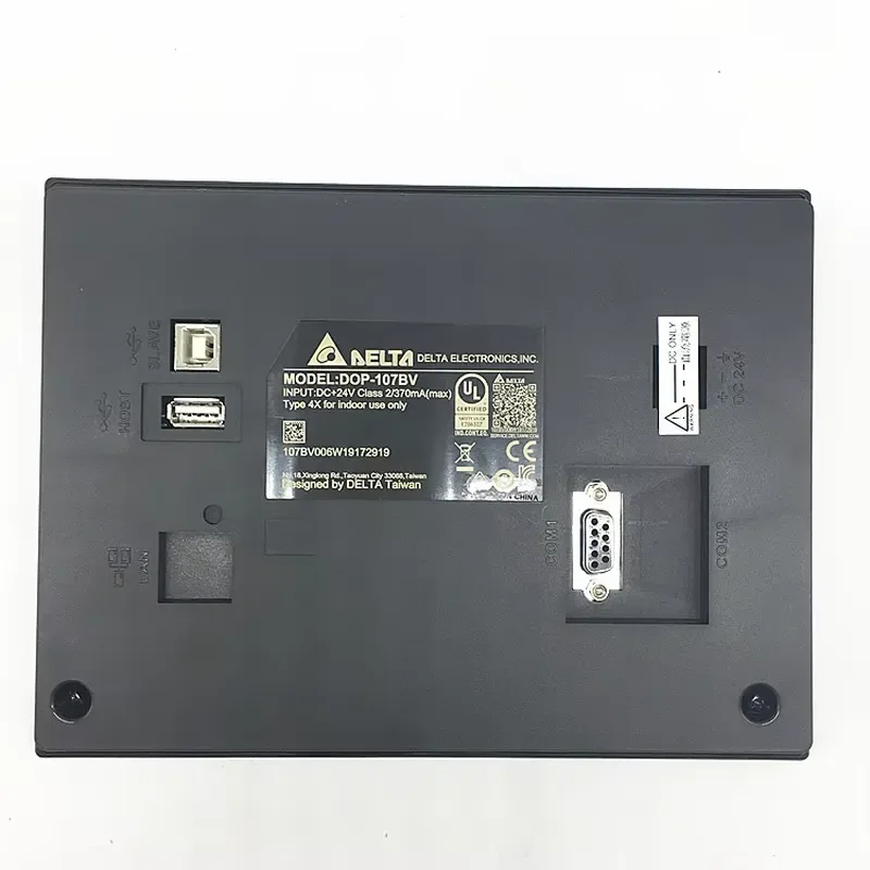 DOP-110DS 10.1 Inch 1024*600 TFT HMI Touch Screen RS-485/RS-422 Analog I/O Built-in Ethernet 3 COM Ports SD Card Slot