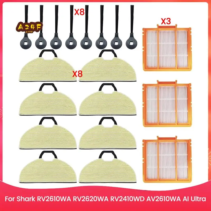 

A24F-комплект запасных частей, аксессуары для Shark RV2610WA RV2620WA RV2410WD AV2610WA AI Ultra 2-в-1, детали робота-пылесоса