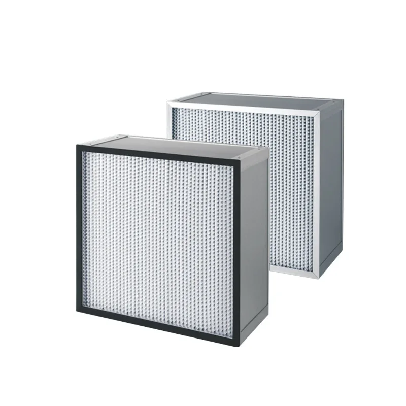 Clean room fresh air air conditioning paper aluminum baffle high efficiency filter
