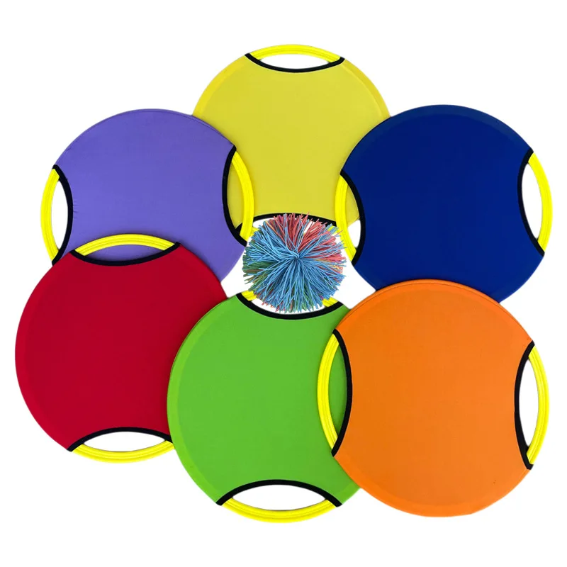 Outdoor Sports Fun Trampoline Paddle Ball Game Parent Child Interactive Sensory Toys Carnival Field Day Backyard Party Favors