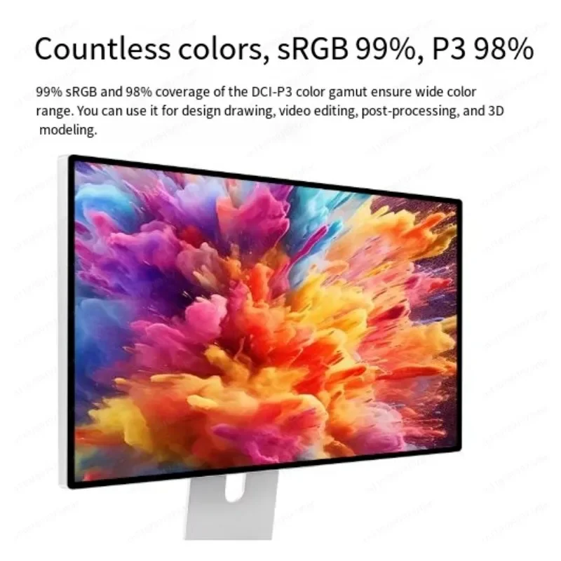 Jmz-27 inch 5K display TYPE-C thunderbolt for Mac LCD Monitor Aluminum Alloy 60Hz glossy screen IPS G27XSE with bracket