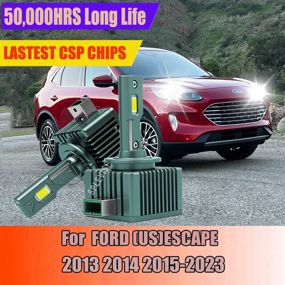 

D3S Led Headlight 120W Super White Car Xenon Bulb 1:1 Size CSP Chips 6000K 12V For FORD (US)ESCAPE 2013 2014 2015 2016 2017-2023