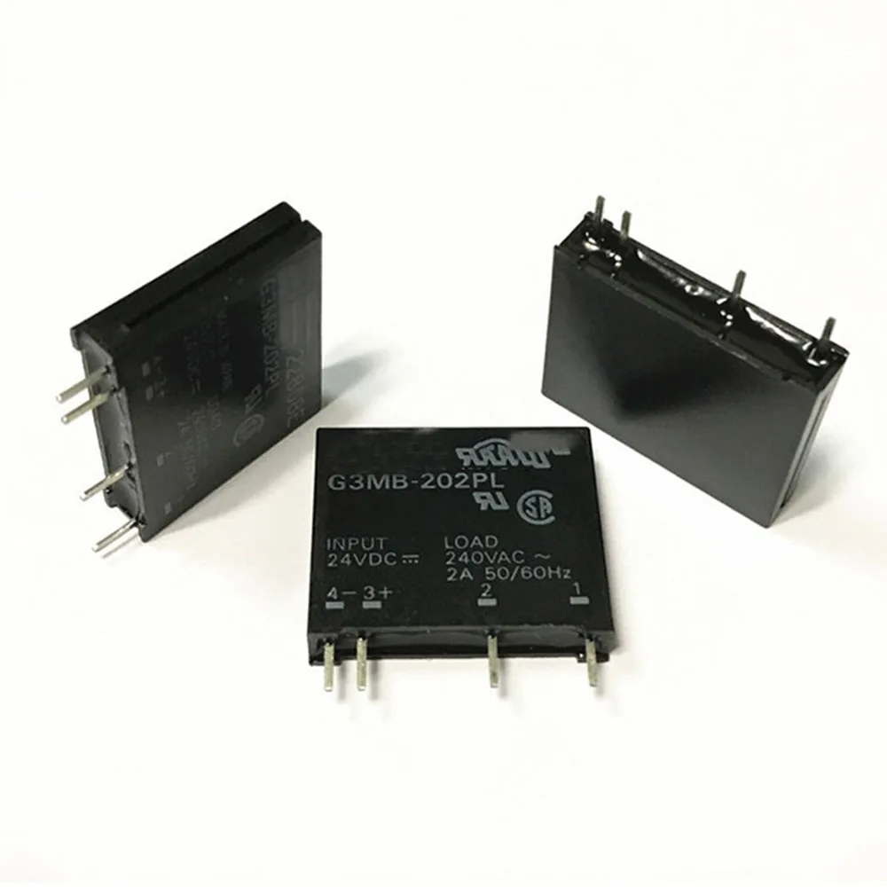 5V 12V 24V DC-AC Solid State Relay Module G3MB-202P PCB SIP SSR AC 240V 2A Snubber Circuit Resistor Solid State Relay Switch