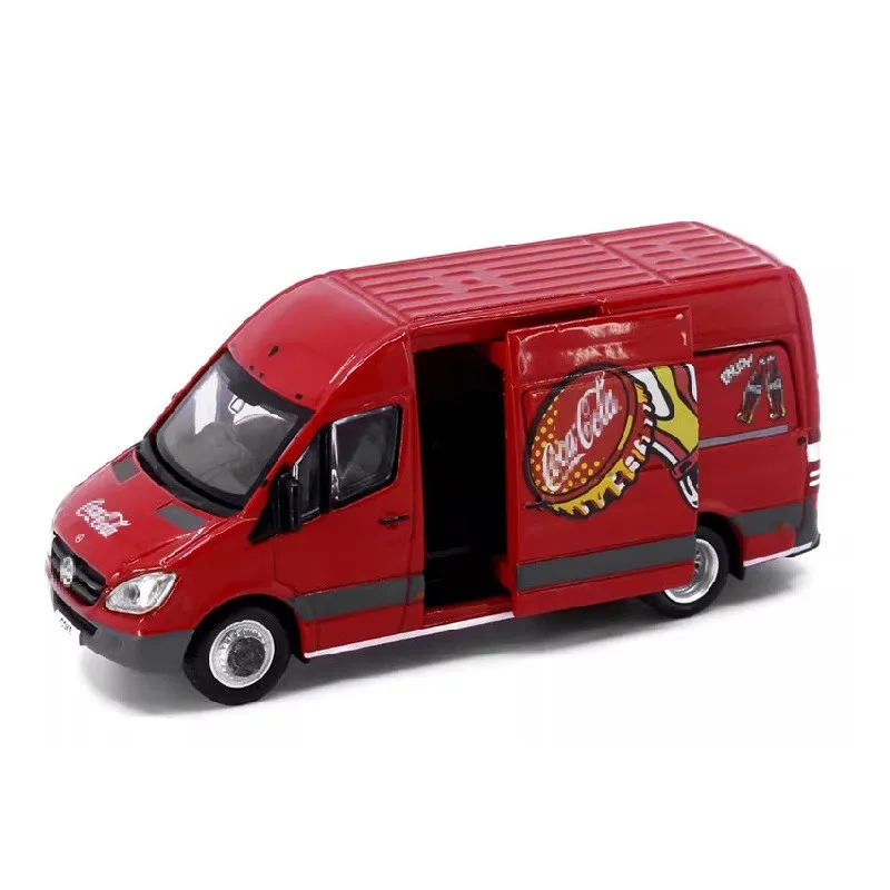 Tiny 1:76 Ben-chi Sprinter Co-ke Red Alloy Simulation Model Car