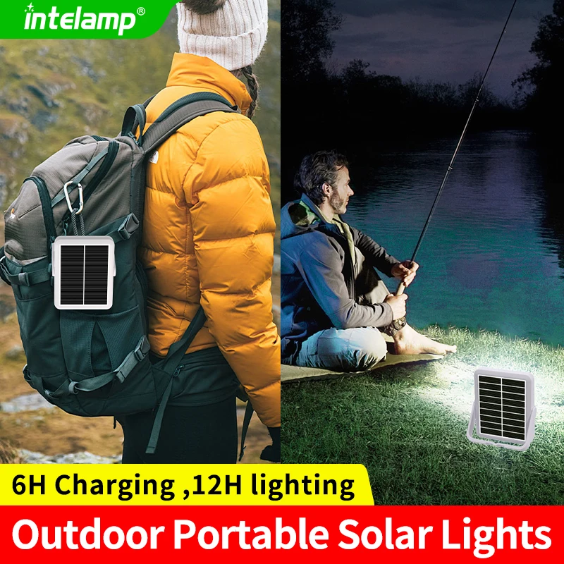 

Беспроводные рабочие фонари Intelamp, уличная аварийная лампа для палатки, светодиодные портативные солнечные фонари для кемпинга