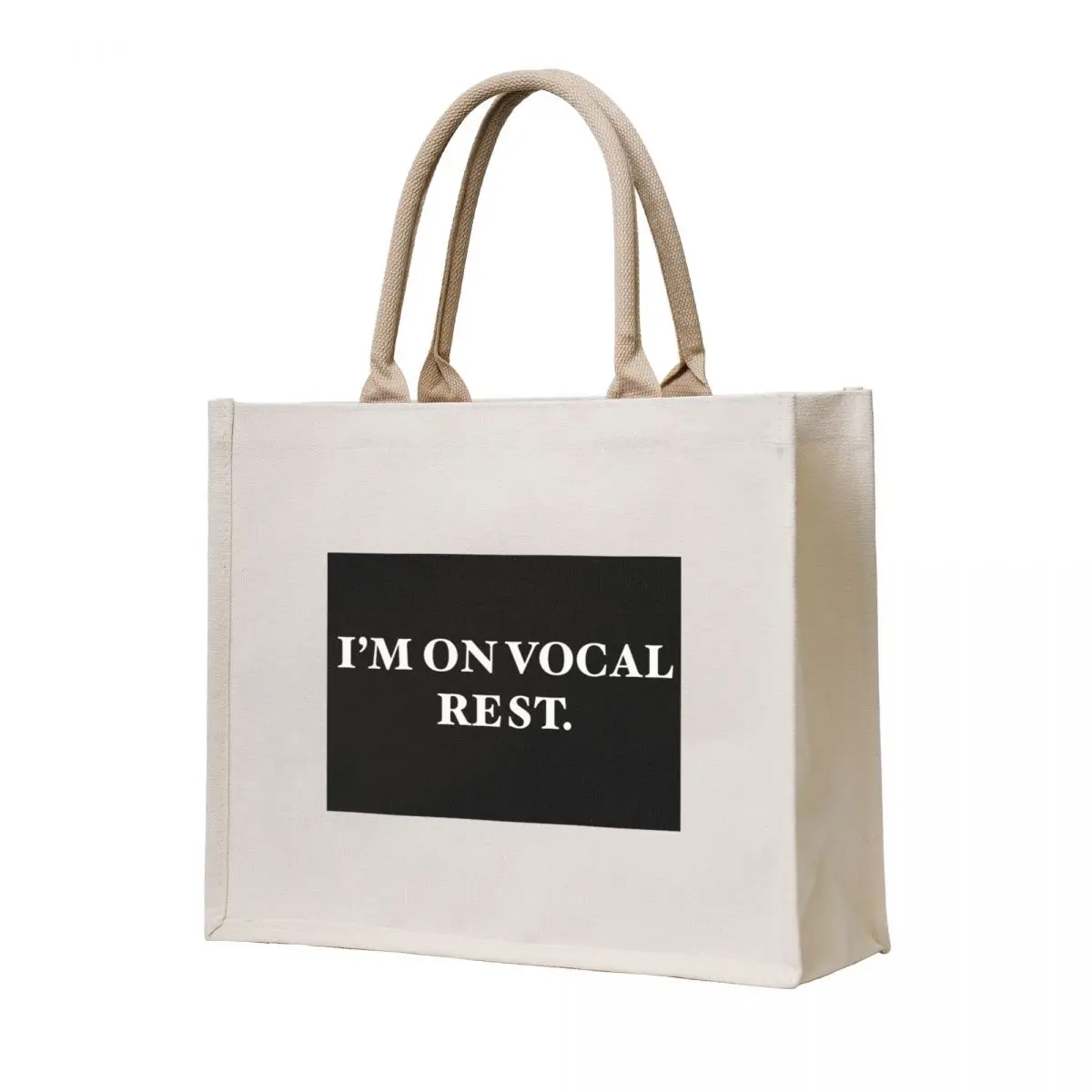 

i'm on vocal rest Tote Bag canvas bags Eco bag ecological bags