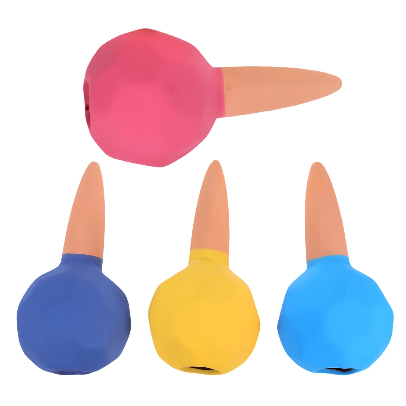 

4Pcs Lazy Drip Irrigator Terracotta Polygonal Self Watering Spikes Plant Watering Spikes for Indoor Outdoor Garden Care