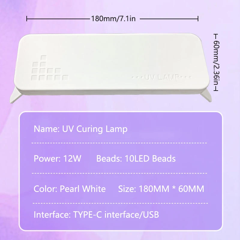 Uv Nagellamp Mini Usb Draagbare Led Licht Voor Gel Nagellak Cure Light Flash Curing Lamp Voor Nail Art Salon Thuis Diy