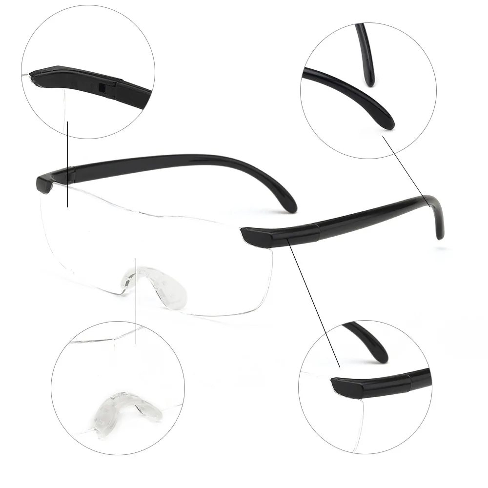 Magnifying Presbyopic Glasses Eyewear Reading 160% Magnification to See More and Better Magnifier Portable