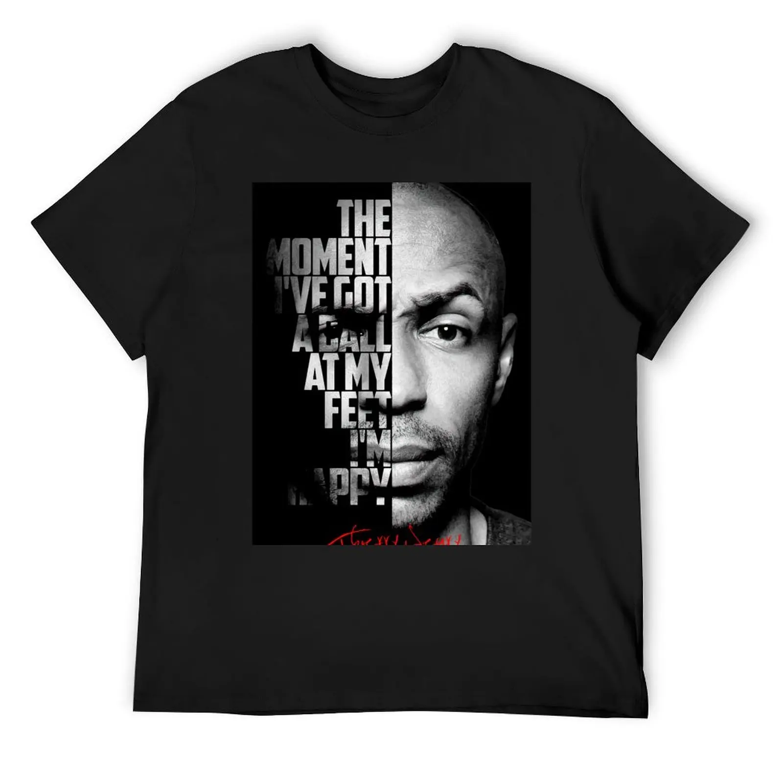 

Black and white Thierry Henry quote. T-Shirt boys animal print Aesthetic clothing funny shirt cotton mens vintage t shirts
