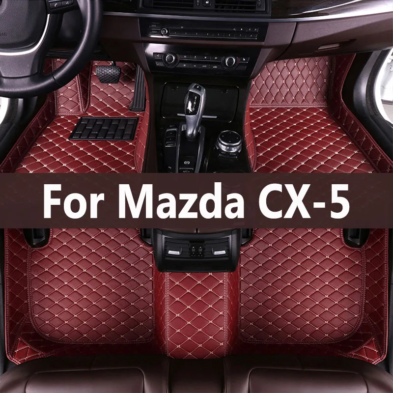 

LHD Carpets For Mazda CX-5 CX5 CX 5 MK2 2024 2023 2022 2021 2020 2019 2018 2017 Car Floor Mats Interior Parts Waterproof Covers
