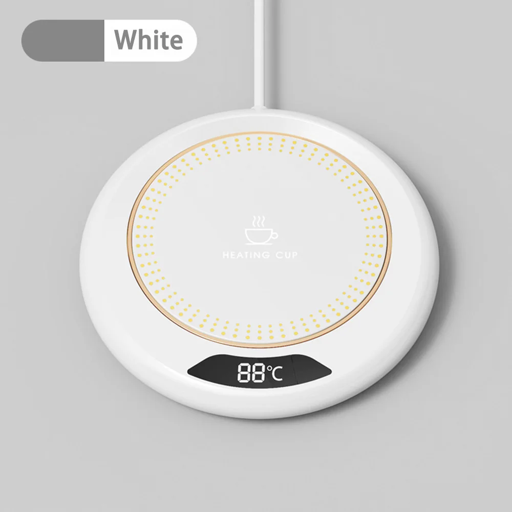 USB Cup Warmer Coffee Mug Mini Heating Coaster 3 Temperature Setting Thermostatic Hot Plate Milk Water Heating Pad Cup Heater