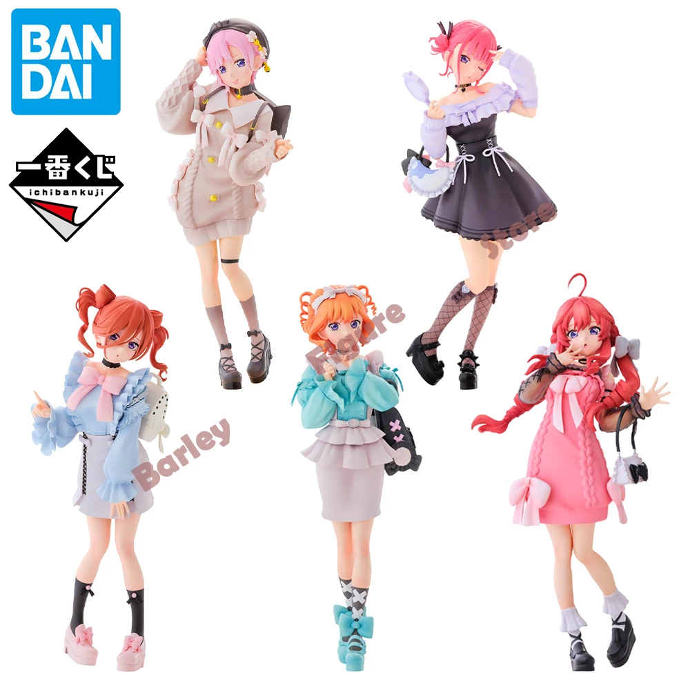 

In Stock Bandai Original Ichiban Kuji The Quintessential Quintuplets-Ichika,Miku,Nino,Itsuki Anime Figures Collection Model Toys