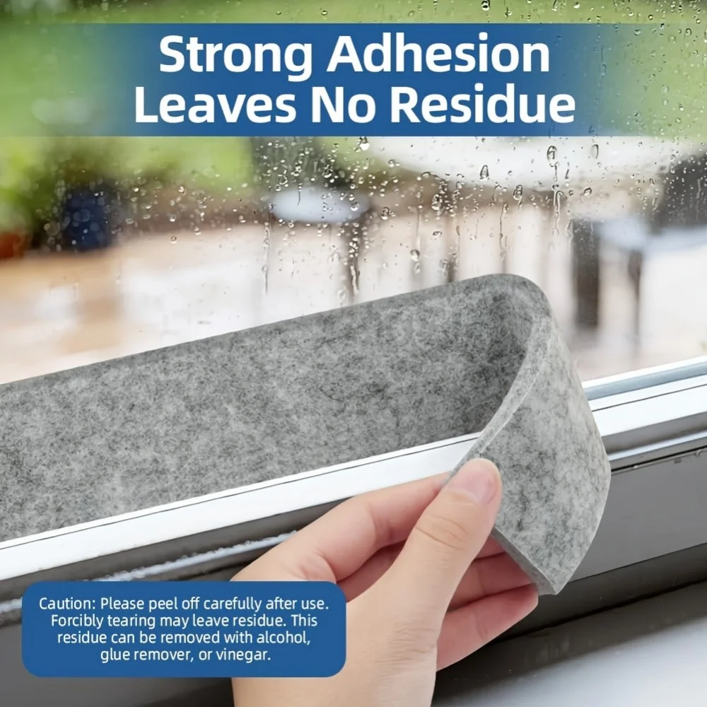 Thick Self-Adhesive Felt Tape Anti-Condensation Window Door Strip Waterproof Absorbent Easy To Remove No Residue Easy Install