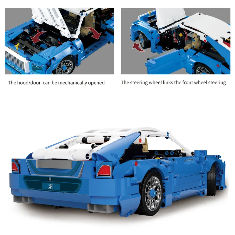 IN STOCK MOC Technical 1:14 Sports Car Building Blocks Model Racing Bricks Assembling Toys for Children Birthday Gift Set