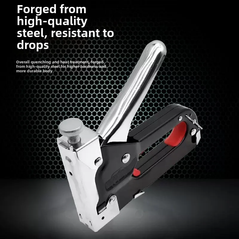 

Многофункциональный степлер 3-в-1 для домашнего использования: портативный ручной степлер для мягкой деревянной мебели, обивки, фоторамок и гвоздезабиватель