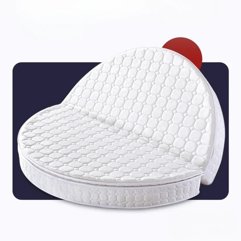 

1.8m 2.0m 2.2m Queen Size Mattress Velvet Big Round Folding Round Mattress Super Soft Latex And Palm And Sponge Material Mat