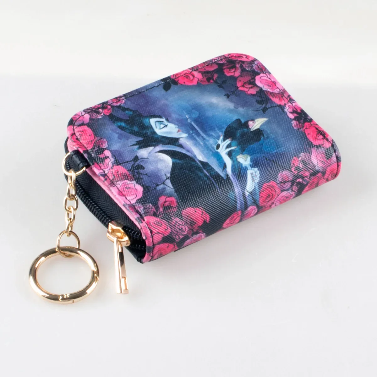 High-Quality Printed Zipper Trifold Wallet Fashionable Personalized Card Holder with ID Window