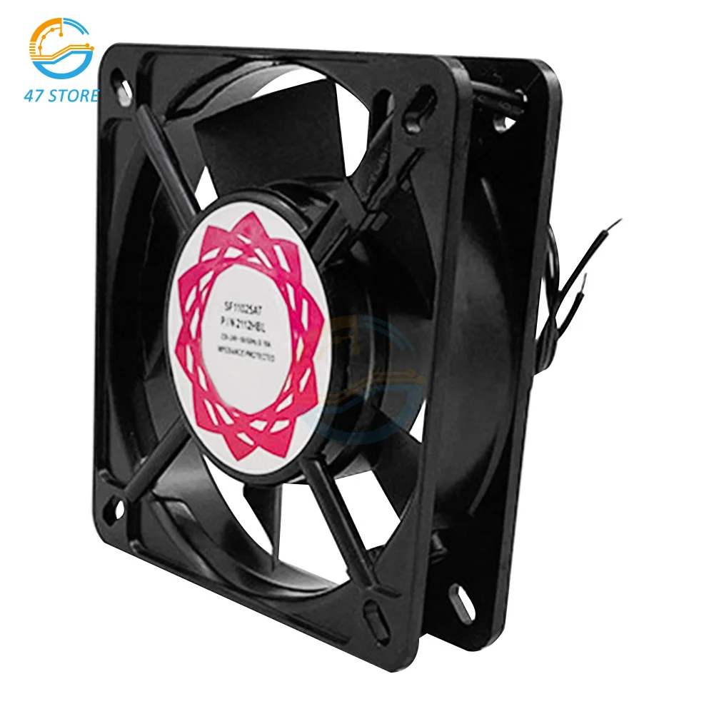 8cm 11cm Cooling Fan Industrial Case Fan Ball Bearing AC 110V 220V Brushless Cooling Fan High Speed Air Flow Exhaust Cooler Fan