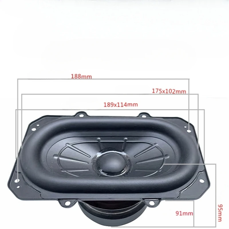 SOTAMIA 1Pcs 8 Inch Subwoofer Audio Speaker 3 Ohm 100W Puer Bass Runway-shaped Long-stroke Sound Speaker for JBL Boombox 3